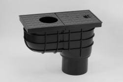 Gaiger 110 plast černý, lapač splavenin